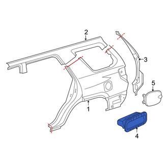 Toyota OE - Rear Quarter Panel Vent