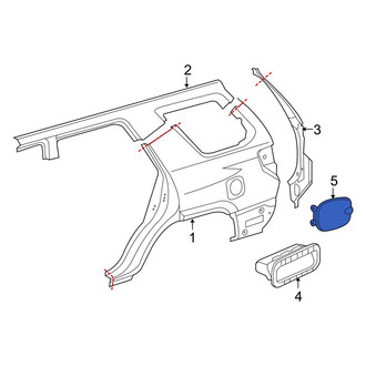 Toyota OE - Rear Fuel Filler Door