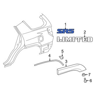 Toyota OE - Rear Quarter Panel Emblem