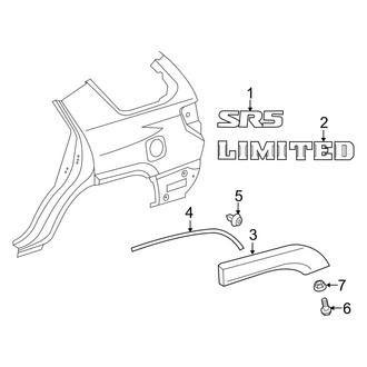 Toyota OE - Quarter Panel - Exterior Trim (Limited)