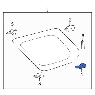 Toyota OE - Rear Left Lower Quarter Window Trim Clip