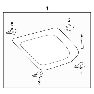 Toyota OE - Quarter Panel - Glass