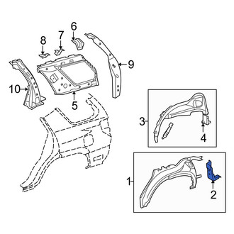 Toyota OE - Left Floor Jack Bracket