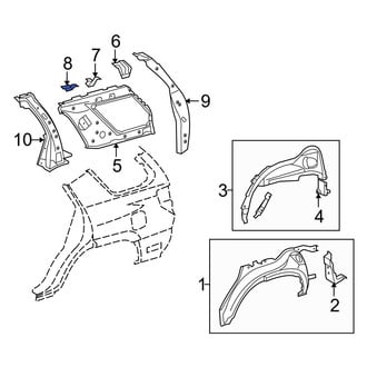 Toyota OE - Left Quarter Panel Reinforcement