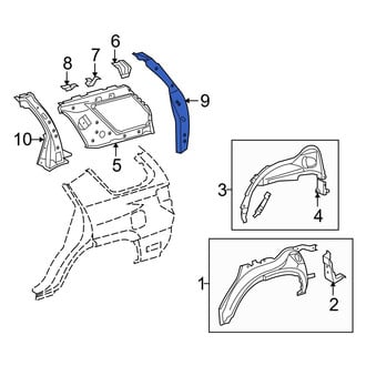 Toyota OE - Right Body C-Pillar Reinforcement