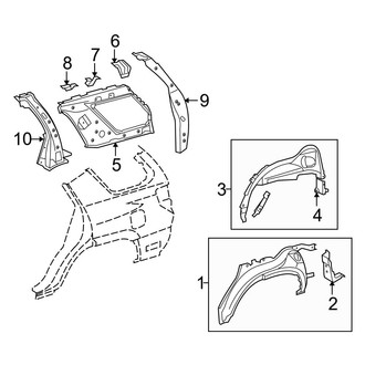 Toyota OE - Quarter Panel - Inner Structure