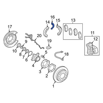 Toyota OE - Rear Right Parking Brake Lever