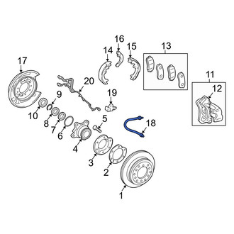 Toyota OE - Rear Left Brake Hydraulic Hose