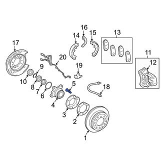 Toyota OE - Rear Wheel Lug Stud