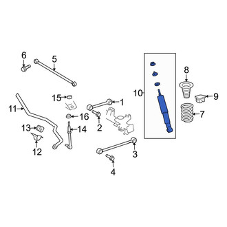 Toyota OE - Rear Suspension Shock Absorber