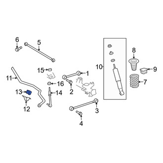 Toyota OE - Rear Suspension Stabilizer Bar Bushing