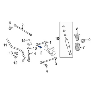 Toyota OE - Upper Suspension Control Arm Bolt