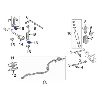 Toyota OE - Rear Suspension Stabilizer Bar Bushing