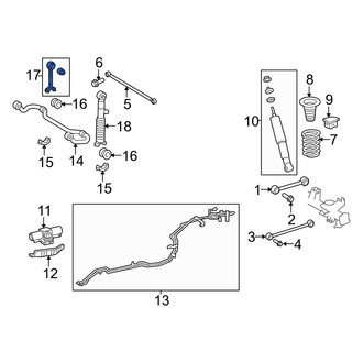 Toyota OE - Rear Suspension Stabilizer Bar Link