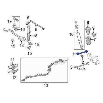 Toyota OE - Rear Upper Suspension Control Arm