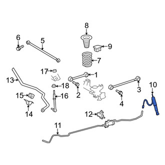 Toyota OE - Rear Right Suspension Shock Absorber