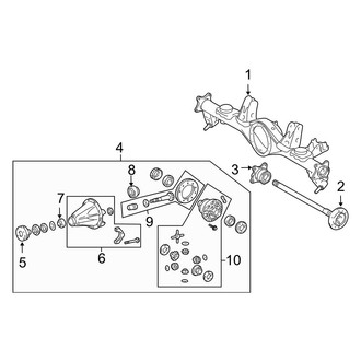 Toyota OE - Rear Suspension - Axle Housing