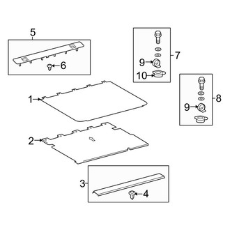 Toyota OE - Rear Body & Floor - Interior Trim (W/O 3rd Row Seat, W/O Slide Deck)