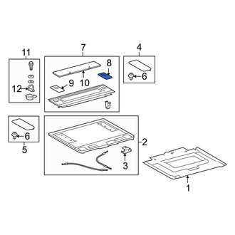 Toyota OE - Rear Right Package Tray Trim