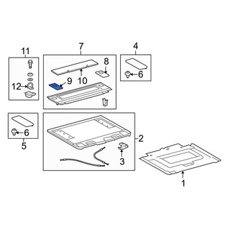 Toyota OE - Rear Left Package Tray Trim