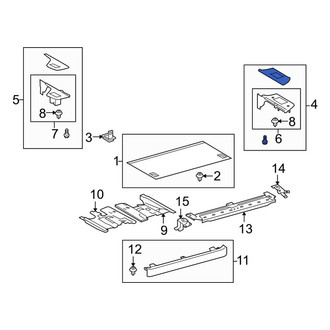 Toyota OE - Rear Right Interior Quarter Panel Trim Panel Storage Compartment