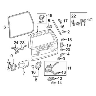 Toyota OE - Lift Gate - Gate & Hardware