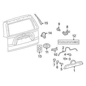 Toyota OE - Lift Gate - Exterior Trim