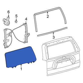 Toyota OE - Rear Liftgate Glass