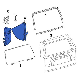 Toyota OE - Rear Center Window Regulator