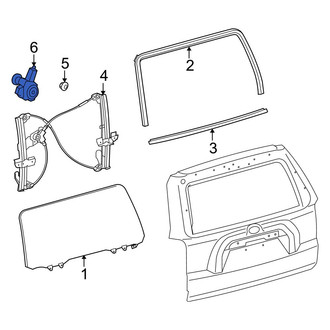 Toyota OE - Rear Center Window Motor
