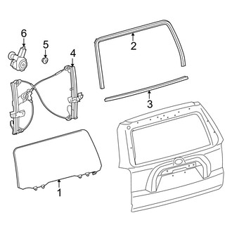 Toyota OE - Lift Gate - Glass & Hardware