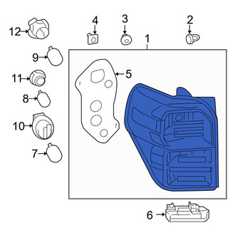 Toyota OE - Left Tail Light Assembly