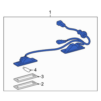 Toyota OE - License Plate Light Assembly