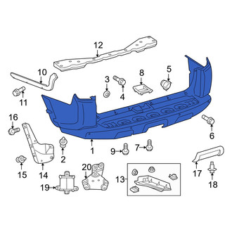 Toyota OE - Rear Bumper Cover