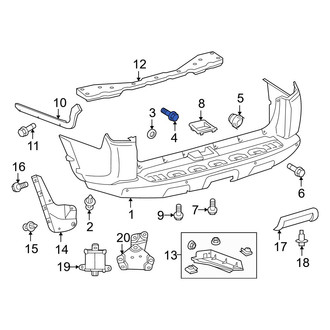 Toyota OE - Radiator Support Air Deflector Bolt