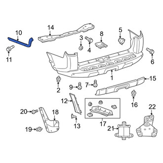 Toyota OE - Rear Right Bumper Cover Stay