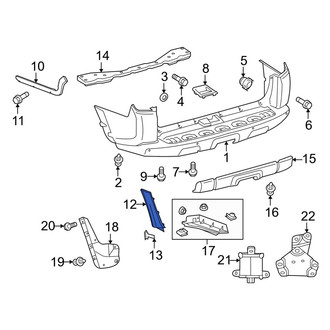 Toyota OE - Rear Left Bumper Trim