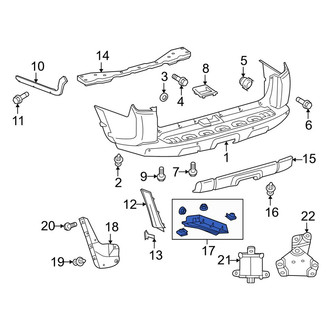 Toyota OE - Rear Left Bumper Cover Bracket