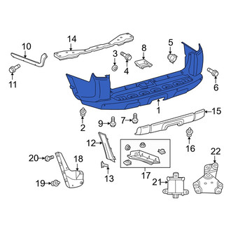 Toyota OE - Rear Bumper Cover