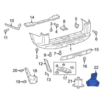 Toyota OE - Left Blind Spot Detection System Warning Sensor Bracket