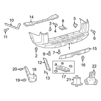 Toyota OE - Rear Bumper - Bumper & Components (Trail)