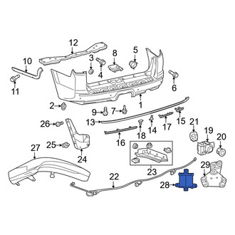 Toyota OE - Rear Blind Spot Detection System Warning Sensor