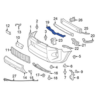 Toyota OE - Front Upper Center Bumper Cover Support Rail