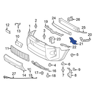 Toyota OE - Front Left Inner Bumper Cover Bracket