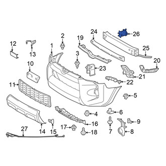 Toyota OE - Front Left Bumper Impact Bar Bracket