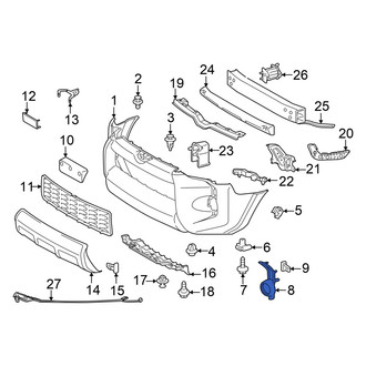 Toyota OE - Front Left Fog Light Trim