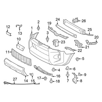 Toyota OE - Front Bumper - Bumper & Components