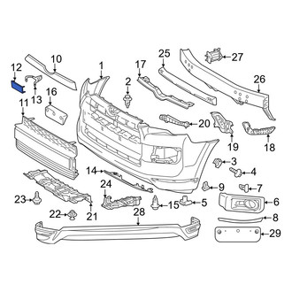 Toyota OE - Front Bumper Cover Spacer Panel