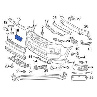 Toyota OE - Front License Plate Bracket