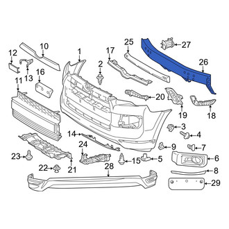 Toyota OE - Front Bumper Impact Bar